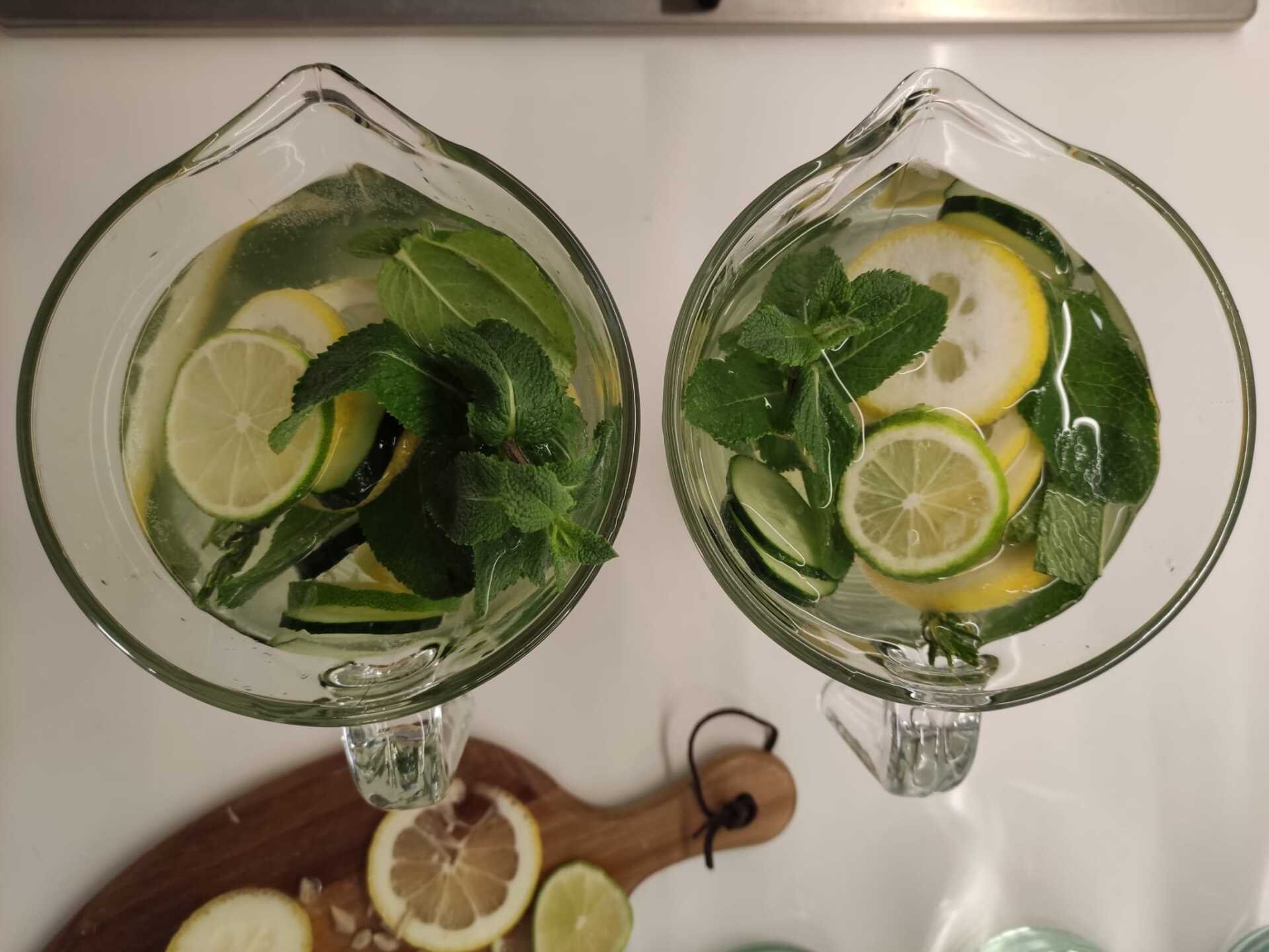 foto di una bevanda simile al mojito ma salutare