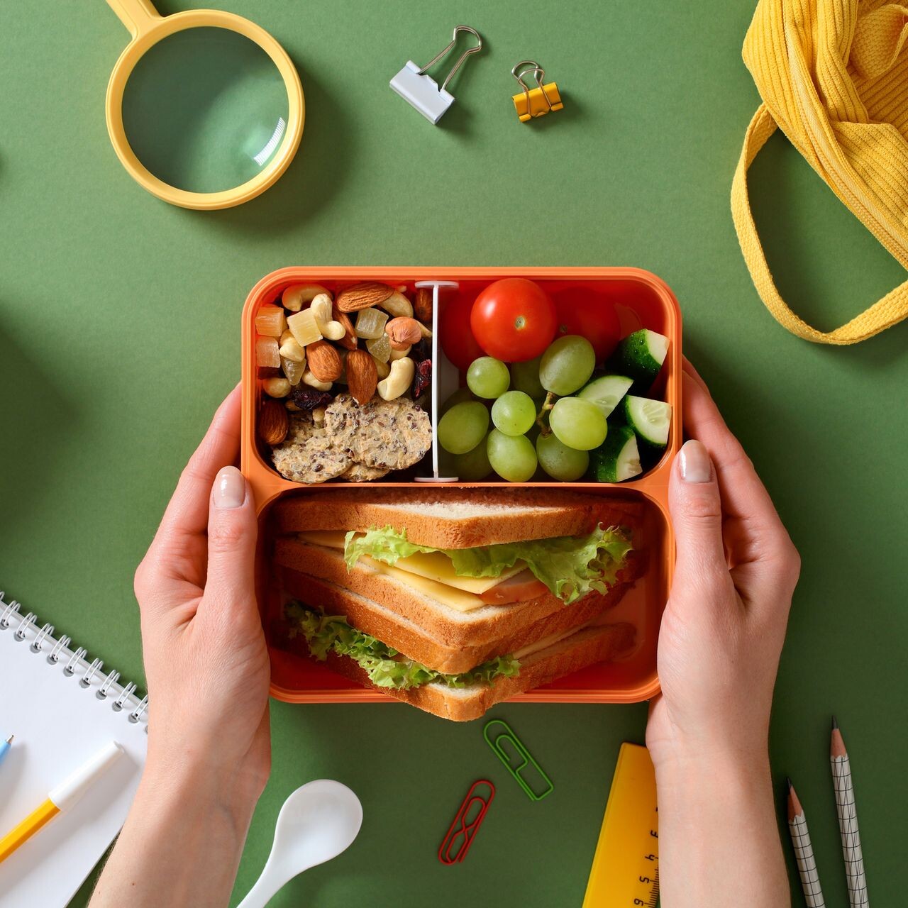 merenda salutare per un bambino che va a scuola